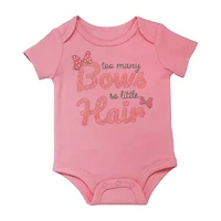 Baby Starters Girls Round Neck Short Sleeve Bodysuit