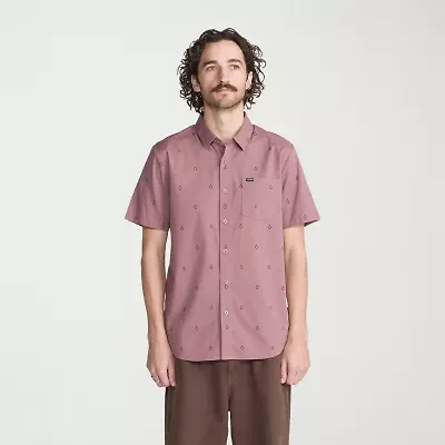 VOLCOM Mens Short Sleeve Regular Fit Button-Down Shirt