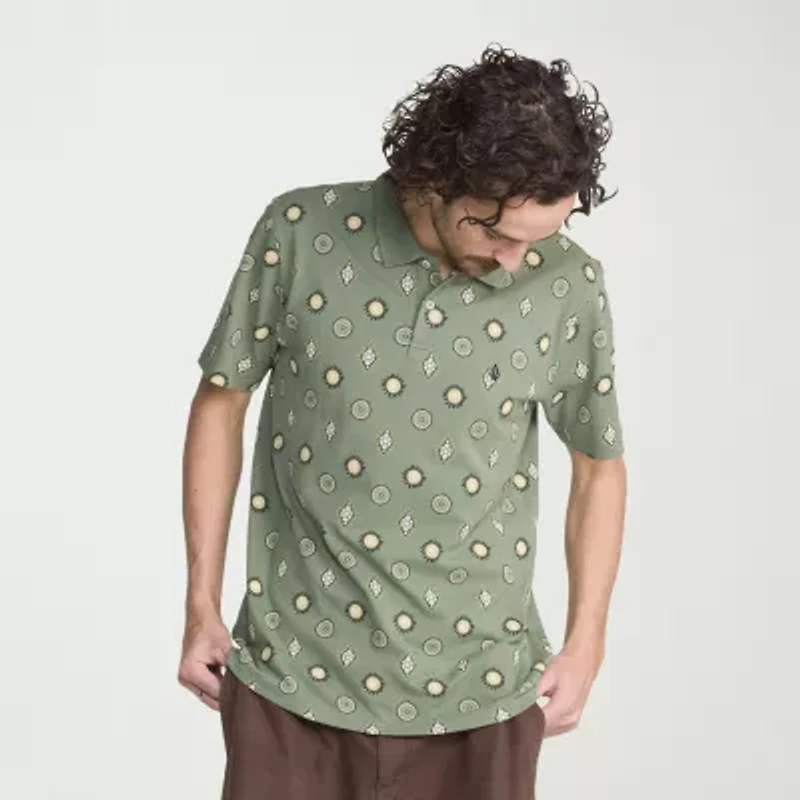 VOLCOM Mens Regular Fit Short Sleeve Polo Shirt