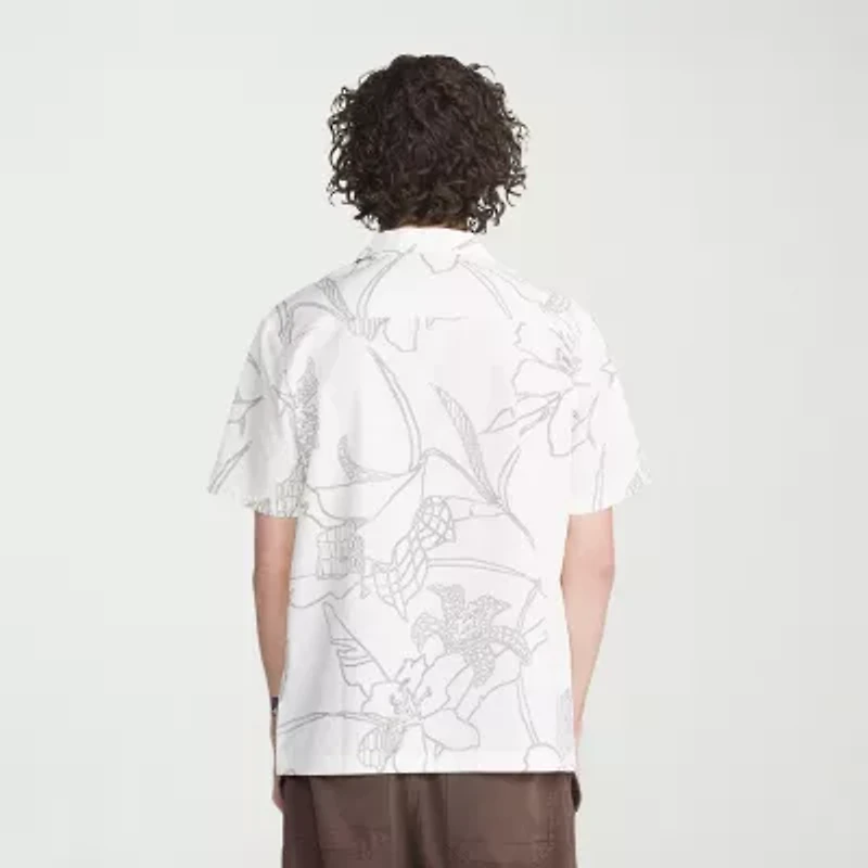 VOLCOM Mens Short Sleeve Regular Fit Button-Down Shirt