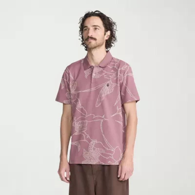 VOLCOM Mens Regular Fit Short Sleeve Polo Shirt