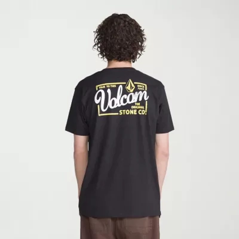 VOLCOM Mens Crew Neck Short Sleeve Regular Fit Graphic T-Shirt