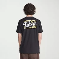 VOLCOM Mens Crew Neck Short Sleeve Regular Fit Graphic T-Shirt