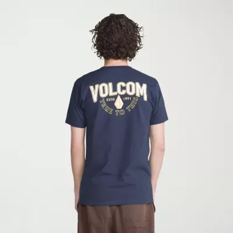 VOLCOM Mens Crew Neck Short Sleeve Regular Fit Graphic T-Shirt