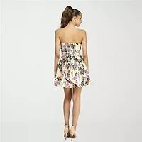 belle vie Womens Sleeveless Floral Party Dress