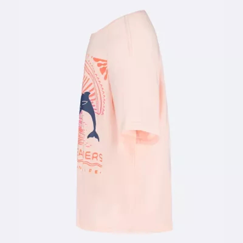 Roxy Big Kid Girls Crew Neck Short Sleeve Regular Fit Graphic T-Shirt