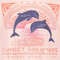 Roxy Big Kid Girls Crew Neck Short Sleeve Regular Fit Graphic T-Shirt