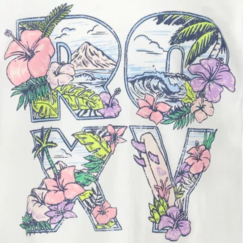 Roxy Big Kid Girls Crew Neck Short Sleeve Graphic T-Shirt