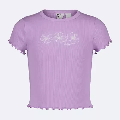 Roxy Big Kid Girls Crew Neck Short Sleeve T-Shirt
