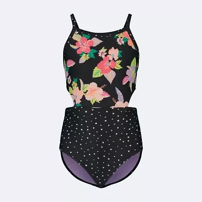 Roxy Big Kid Girls Floral One Piece Swimsuit