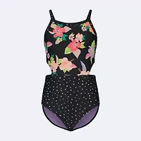 Roxy Big Kid Girls Floral One Piece Swimsuit
