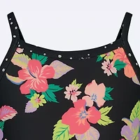 Roxy Big Kid Girls Floral One Piece Swimsuit