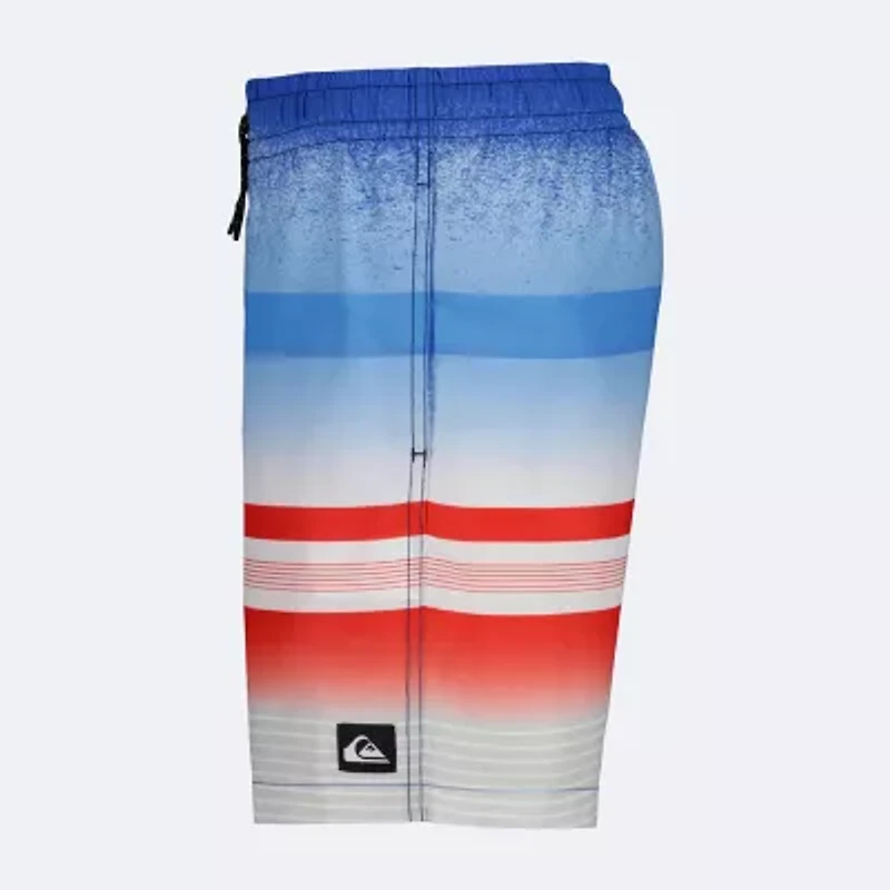 Quiksilver Big Kid Boys Striped Swim Trunks