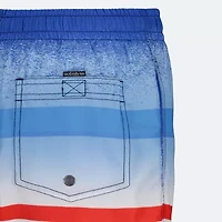 Quiksilver Big Kid Boys Striped Swim Trunks