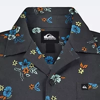 Quiksilver Big Kid Boys Short Sleeve Regular Fit Button-Down Shirt