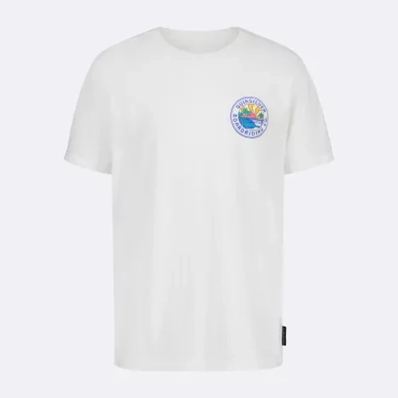 Quiksilver Big Kid Boys Crew Neck Short Sleeve Regular Fit Graphic T-Shirt