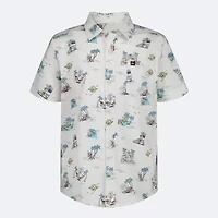 Quiksilver Big Kid Boys Short Sleeve Regular Fit Button-Down Shirt