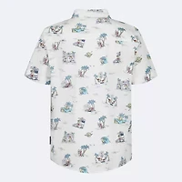 Quiksilver Big Kid Boys Short Sleeve Regular Fit Button-Down Shirt