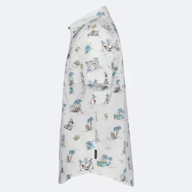 Quiksilver Big Kid Boys Short Sleeve Regular Fit Button-Down Shirt