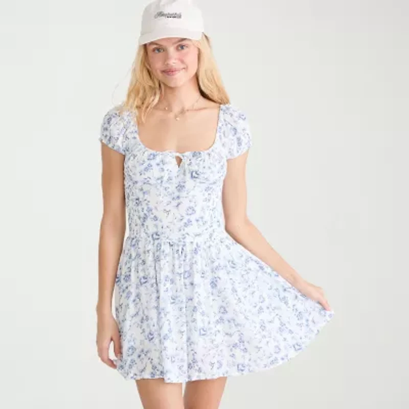 AEROPOSTALE Womens Juniors Short Sleeve Sundress