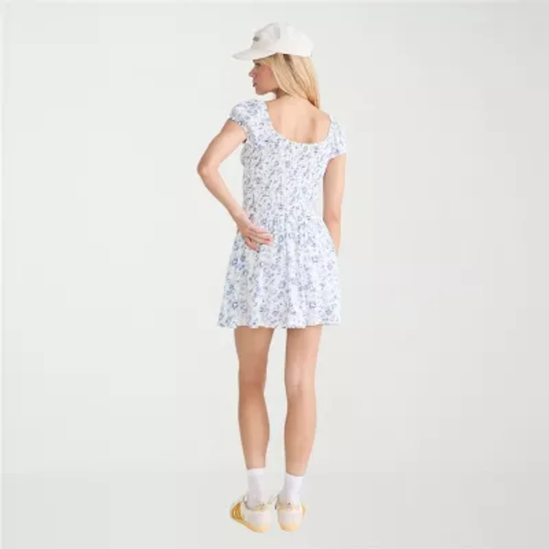 AEROPOSTALE Womens Juniors Short Sleeve Sundress