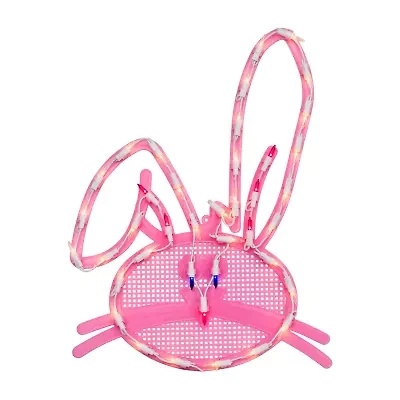 Northlight 17" Lighted Bunny Head Window Easter Window Decor