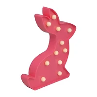 Northlight 10" Pink Led Lighted Bunny Marquee Lights