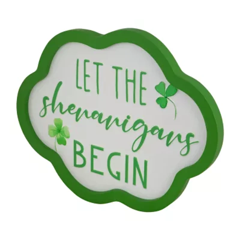 Northlight 14" Let The Shenanigans Begin Framed Wall Sign