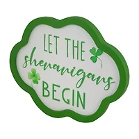 Northlight 14" Let The Shenanigans Begin Framed Wall Sign