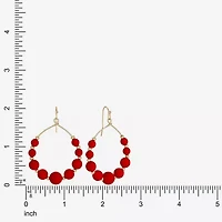 Liz Claiborne Womens 60mm Round Hoop Earrings