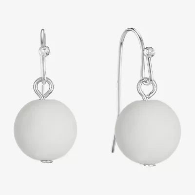 Liz Claiborne Womens Round Drop Earrings