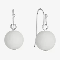 Liz Claiborne Womens Round Drop Earrings