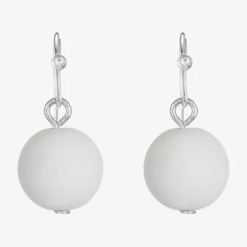 Liz Claiborne Womens Round Drop Earrings