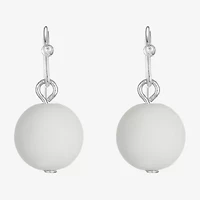 Liz Claiborne Womens Round Drop Earrings