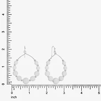 Liz Claiborne Womens 60mm Round Hoop Earrings