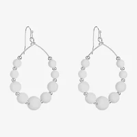 Liz Claiborne Womens 60mm Round Hoop Earrings