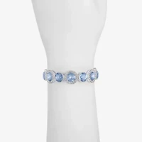 Monet Jewelry Womens Purple Glass Round Stretch Bracelet