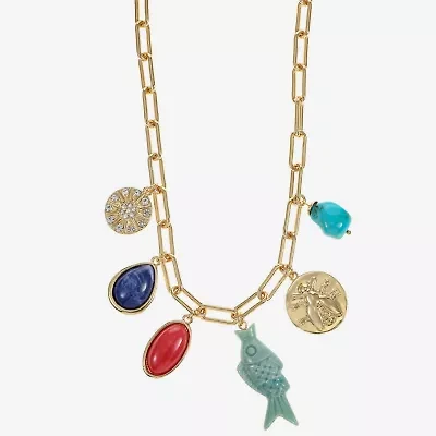 Liz Claiborne Womens 17 Inch Statement Necklace