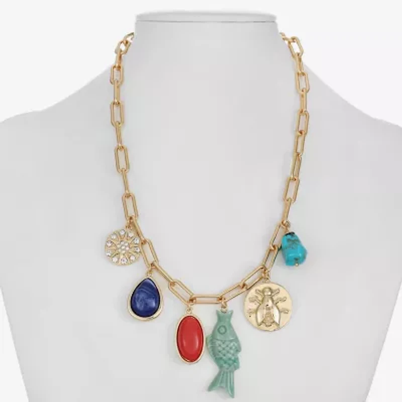 Liz Claiborne Womens 17 Inch Statement Necklace