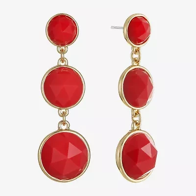 Liz Claiborne Womens Hypoallergenic Drop Earrings