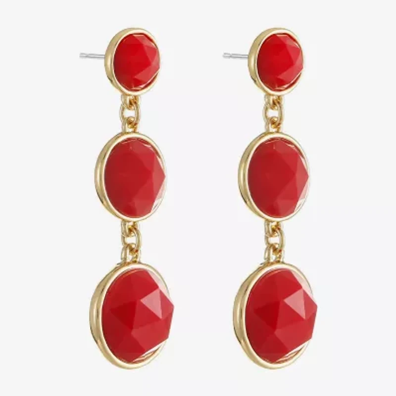 Liz Claiborne Womens Hypoallergenic Drop Earrings