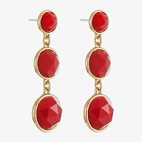 Liz Claiborne Womens Hypoallergenic Drop Earrings