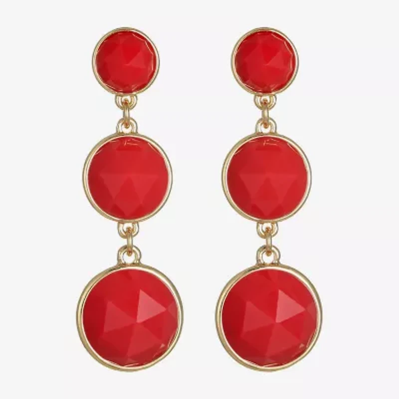Liz Claiborne Womens Hypoallergenic Drop Earrings