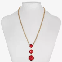 Liz Claiborne Womens 18 Inch Pendant Necklace