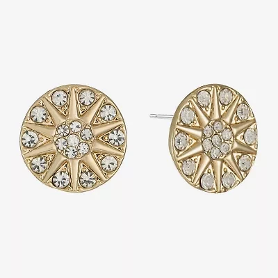 Liz Claiborne Glass 17mm Stud Earrings