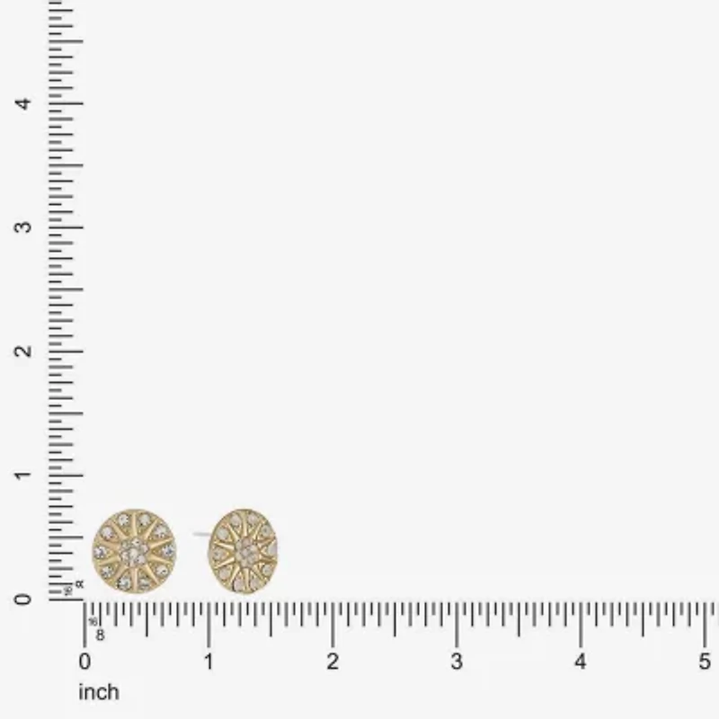 Liz Claiborne Glass 17mm Stud Earrings