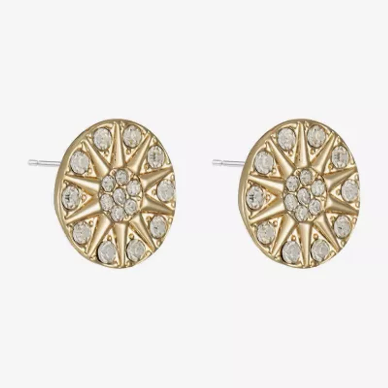 Liz Claiborne Glass 17mm Stud Earrings