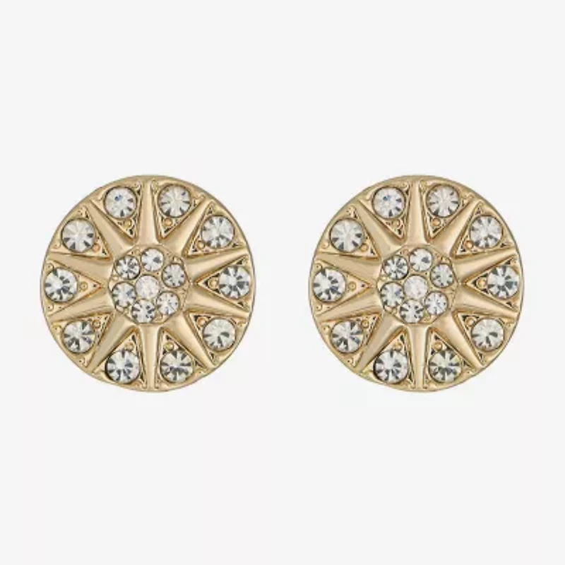 Liz Claiborne Glass 17mm Stud Earrings