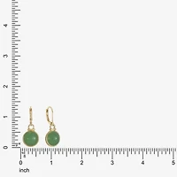 Monet Jewelry Womens Green Round Drop Earrings