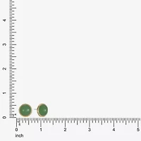 Monet Jewelry Green 14mm Round Stud Earrings